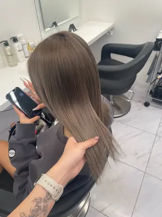 カラー ヘアアレンジ 🖤艶髪／髪質改善 横浜美容室／ゆりのヘアスタイル