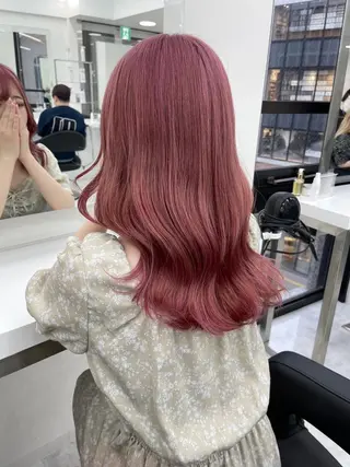 セミロング 💗爆美女製造機💗 ハイトーン-髪質改善のヘアスタイル