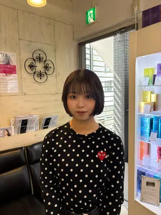 ショート 🪐ニュアンスヘア/ 韓国ヘア/虹子🪐のヘアスタイル