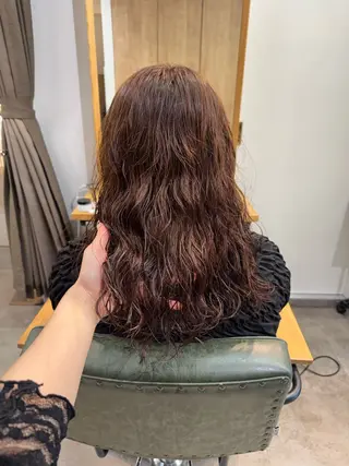 ミディアム パーマ ✮*。゚横浜/カラー /実卯👩🏽🦱のヘアスタイル