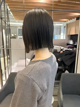 ミディアム パーマ レイヤー/パーマ 透明感カラー倉持弘人のヘアスタイル
