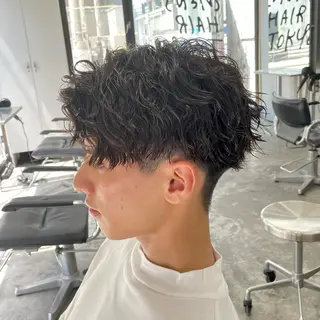 ショート パーマ メンズ メンズ特化美容師/ 藤戸 椋のヘアスタイル