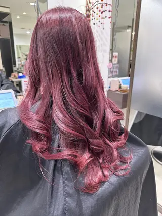 ロング カラー 川村 百々華のヘアスタイル
