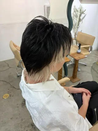 カラー メンズ メンズハイトーン特化 てるぼうのヘアスタイル