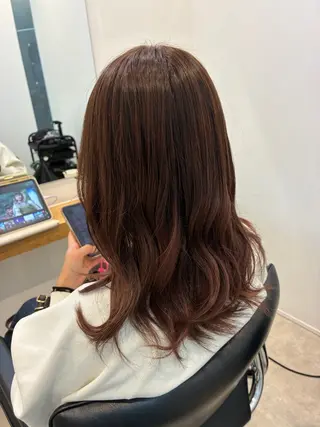 ミディアム カラー レイヤー/ヘアセット 💐nao.のヘアスタイル