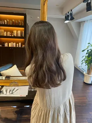 ロング カラー ヘアアレンジ レイヤーカット×髪質 改善🇰🇷シオリのヘアスタイル
