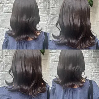 ミディアム カラー カジュアルを女っぽく 𝗮𝘆𝗮𝗰𝗼のヘアスタイル