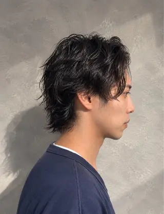 ミディアム 艶髪カラー/髪質改善 細貝 舞利のヘアスタイル