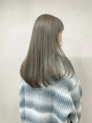 ロング カラー 脱!黒髪 ダブルカラー【上野】のヘアスタイル
