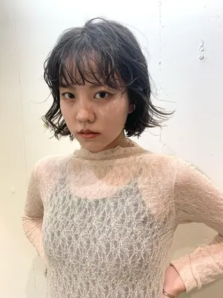 ショート パーマ 💖クボ モモ💖のヘアスタイル