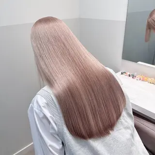 ロング カラー ヘアアレンジ メンズ ブリーチの髪様 MASATOのヘアスタイル