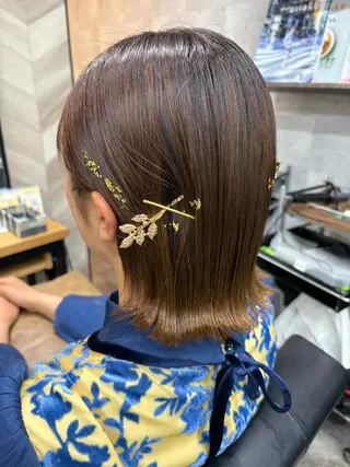 ショート ヘアアレンジ SHANTi 飯塚 ヘアセット/髪質改善のヘアスタイル