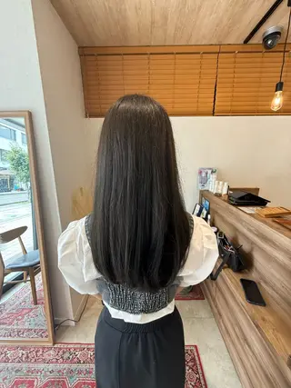 ロング ナチュラルカラー＆ /パーマAKIR‎Aのヘアスタイル