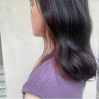 セミロング カラー ブリーチなしWカラー ／レイヤー🎀マリノのヘアスタイル