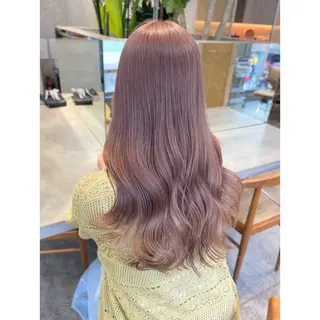 ロング カラー ミルクティーベージュ /cinq/ユキ❄️のヘアスタイル