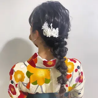 ロング ヘアアレンジ ヘアセットサロン ココのヘアスタイル