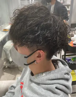 ショート パーマ メンズ 京都河原町 メンズパーマ助川龍哉のヘアスタイル