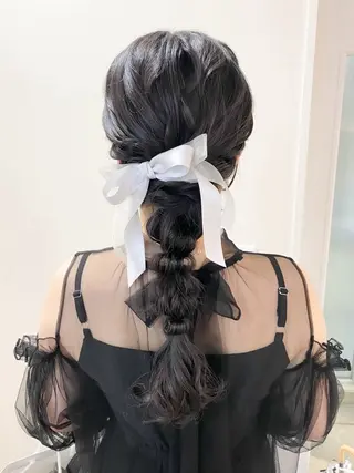 ヘアアレンジ kohana 🎀韓国ヘア🎀🤍のヘアスタイル