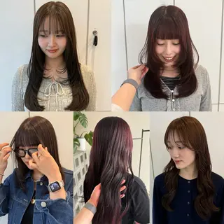 カラー neneka レイヤー／パーマのヘアスタイル