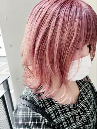 ミディアム カラー 吉田 淳則のヘアスタイル