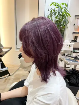 カラー 中谷 朱里のヘアスタイル