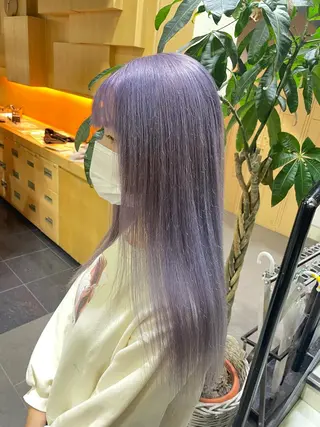 ロング カラー ヘアアレンジ TSUNA 🌙 Lim 五反田のマツエク・マツパデザイン