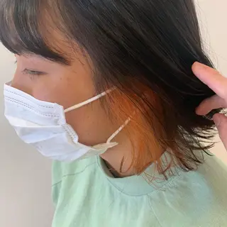 ショート カラー 暖色/ブリーチカラー 🎀 M i k uのヘアスタイル