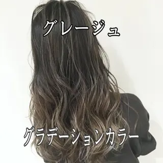 セミロング カラー 髪質改善カラー韓国風 レイヤーtudaのヘアスタイル