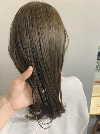 ロング カラー ボブパーマコテ巻き風 パーマNo1深江秀平のヘアスタイル