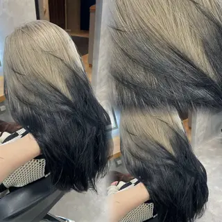 ロング カラー ヘアアレンジ 透明感カラー/推しカ ラー☁️JURAのヘアスタイル