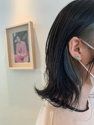 ミディアム カラー 中尾 文哉のヘアスタイル