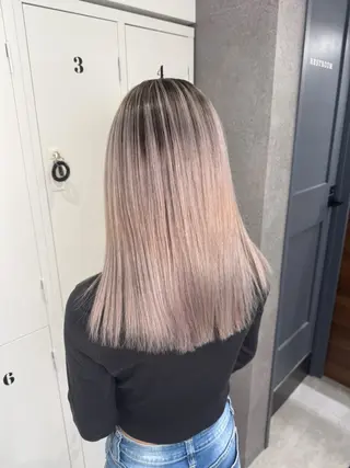 ミディアム カラー KEISUKE🐶 カラー×エクステ特化のヘアスタイル