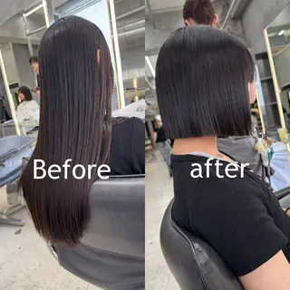 ミディアム 【ボブ矯正指名 No.1】森栄範のヘアスタイル