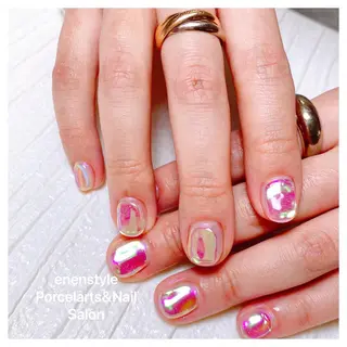 ミディアム ネイル 🐾enen style 🐾のネイルデザイン