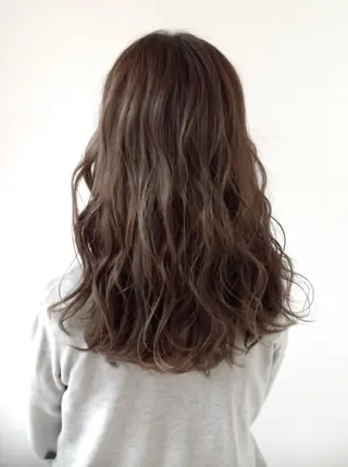 セミロング カラー 髪質改善縮毛矯正 美容師✂️山崎竜二のヘアスタイル