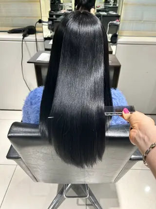 ロング カラー 美髪ツヤ暗髪カラー 💎issei💙のヘアスタイル