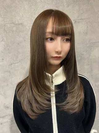 ロング カラー レイヤー/ウルフ ハイトーンhiroのヘアスタイル