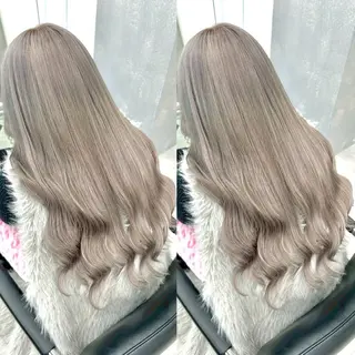 カラー ヘアメ🎀ハイトーン 🩵エクステ🪄しほのヘアスタイル