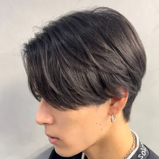 ミディアム パーマ ヘアアレンジ メンズ fifth 石川 凪のヘアスタイル