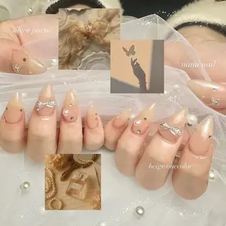 ネイル nami🐰🎀 ガーリー/堺筋本町のネイルデザイン