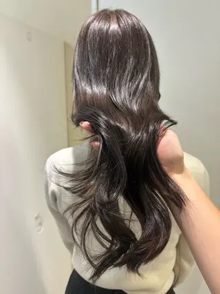 セミロング カラー ヘアアレンジ 💟Opus // Mizuki🐕のヘアスタイル