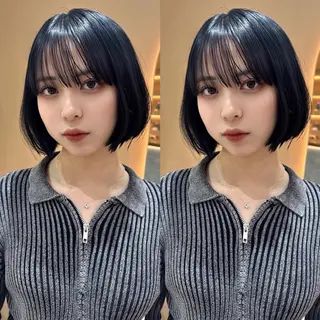 ショート 💗ショート×ボブ 韓国レイヤー宮内諒のヘアスタイル