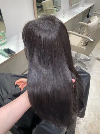 ロング カラー ハッシュカット/ 韓国ヘア☽⋰mahoのヘアスタイル