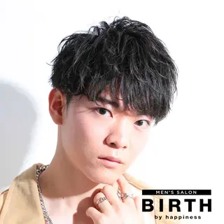 ショート パーマ メンズ 【ニュアンスパーマ】 西岡拓海のヘアスタイル