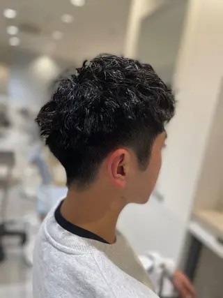 ショート パーマ メンズ メンズパーマ/カット / 古川 諒のヘアスタイル