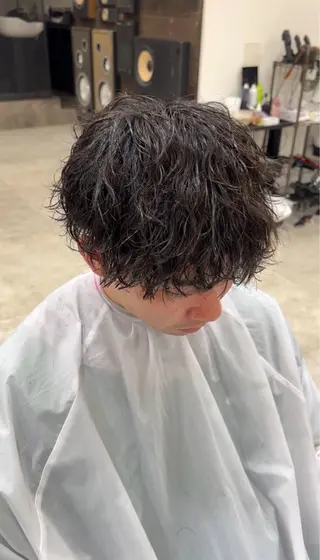 メンズ HIROMU メンズパーマ/カラーのヘアスタイル