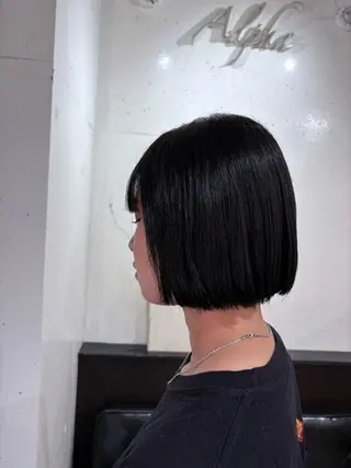 カラー ワンカラー 髪質改善 ブリーチ 武田さくらのヘアスタイル