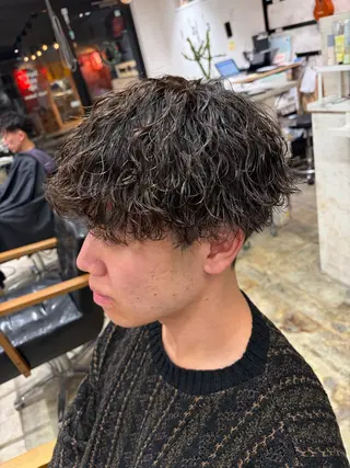 パーマ メンズ 🌴パーマオタク🌴 長谷川 諒佑🌈のヘアスタイル