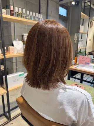 ミディアム 🤍himari🤍 顔まわり×艶髪特化のヘアスタイル