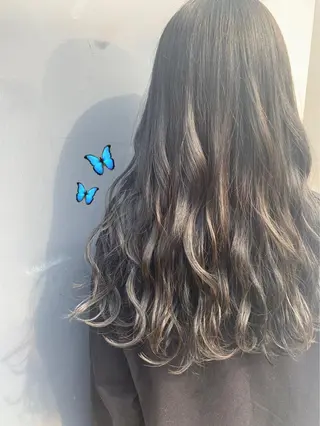 ロング カラー coco♡ 韓国hairのヘアスタイル